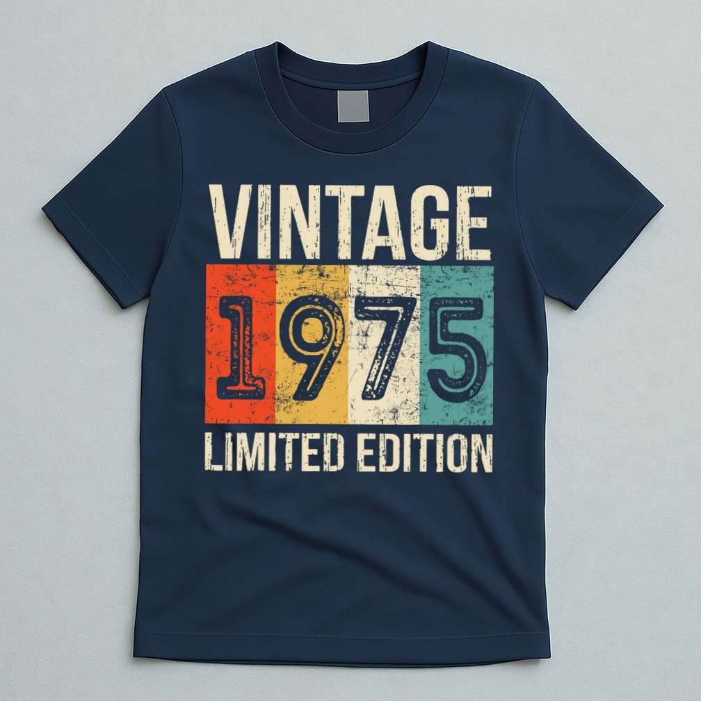 Vintage Made In 1975 Birthday T-Shirt