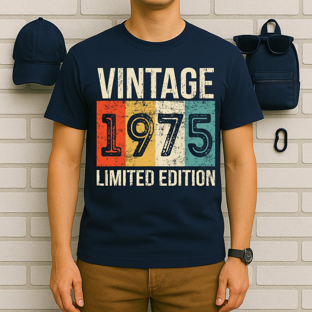 Vintage Made In 1975 Birthday T-Shirt