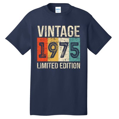 Vintage Made In 1975 Birthday Tall T-Shirt