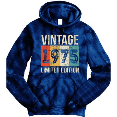 Vintage Made In 1975 Birthday Tie Dye Hoodie