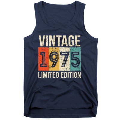 Vintage Made In 1975 Birthday Tank Top