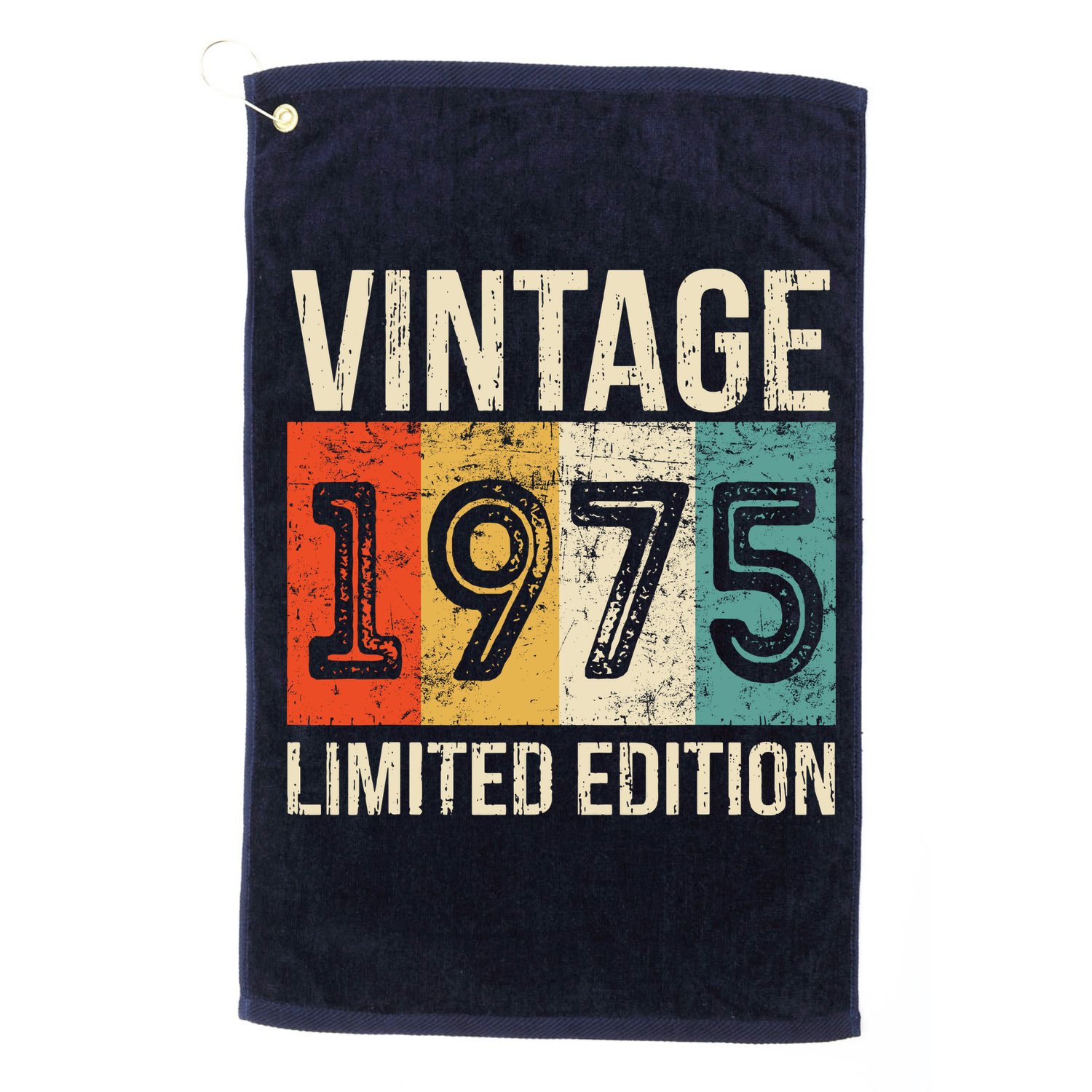 Vintage Made In 1975 Birthday Golf Towel