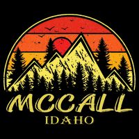Vintage Mccall Idaho ID Mountains Hike Hiking Souvenir Sweatshirt