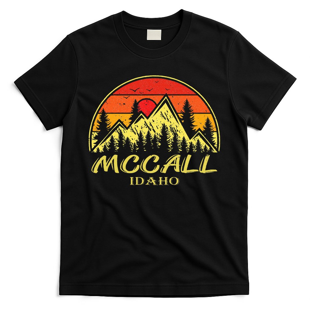 Vintage Mccall Idaho ID Mountains Hike Hiking Souvenir T-Shirt