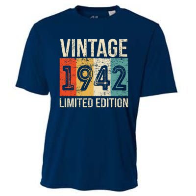 Vintage Made In 1942 Birthday Cooling Performance Crew T-Shirt