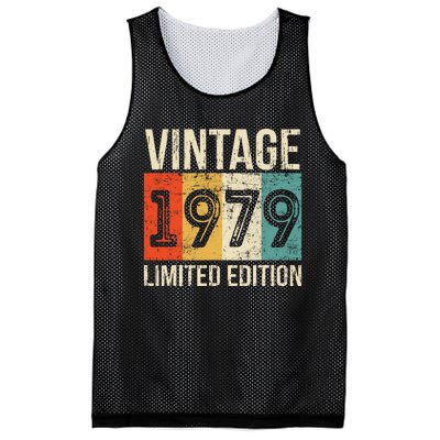 Vintage Made In 1979 Birthday Mesh Reversible Basketball Jersey Tank