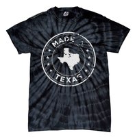 Vintage Made In Texas State Word Design Tie-Dye T-Shirt