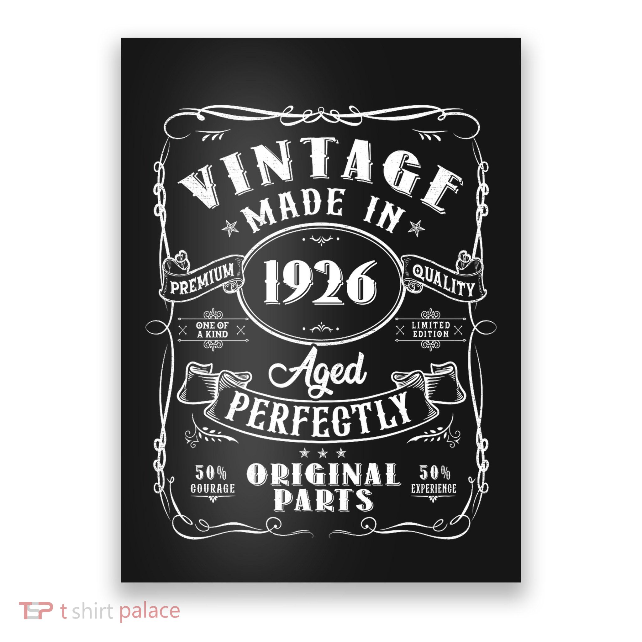 Vintage Made In 1926 One Of A Kind Limited Edition Aged Perfectly Original Parts Poster