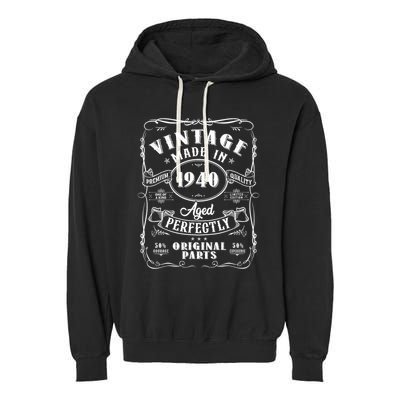 Vintage Made In 1940 One Of A Kind Limited Edition Aged Perfectly Original Parts Garment-Dyed Fleece Hoodie
