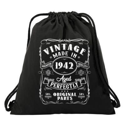 Vintage Made In 1942 One Of A Kind Limited Edition Aged Perfectly Original Parts Drawstring Bag