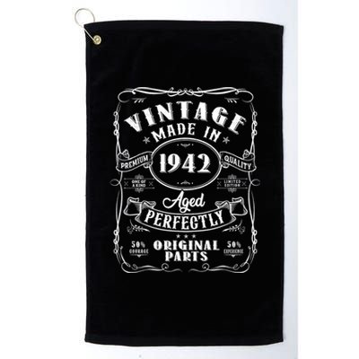 Vintage Made In 1942 One Of A Kind Limited Edition Aged Perfectly Original Parts Platinum Collection Golf Towel