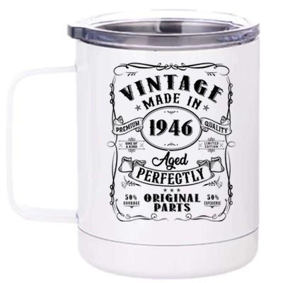 Vintage Made In 1946 One Of A Kind Limited Edition Aged Perfectly Original Parts 12 oz Stainless Steel Tumbler Cup