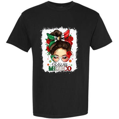 Viva Mexico Independence Day Mexican Flag Garment-Dyed Heavyweight T-Shirt