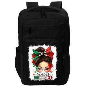 Viva Mexico Independence Day Mexican Flag Impact Tech Backpack