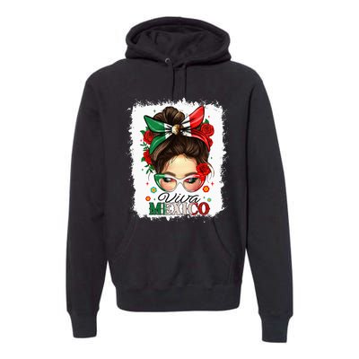 Viva Mexico Independence Day Mexican Flag Premium Hoodie