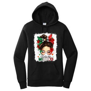 Viva Mexico Independence Day Mexican Flag Women's Pullover Hoodie