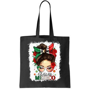 Viva Mexico Independence Day Mexican Flag Tote Bag