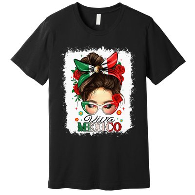 Viva Mexico Independence Day Mexican Flag Premium T-Shirt