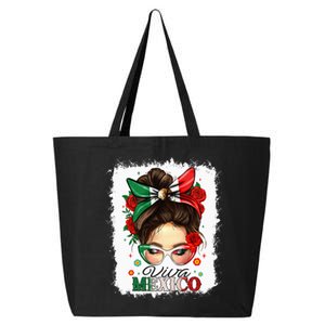 Viva Mexico Independence Day Mexican Flag 25L Jumbo Tote