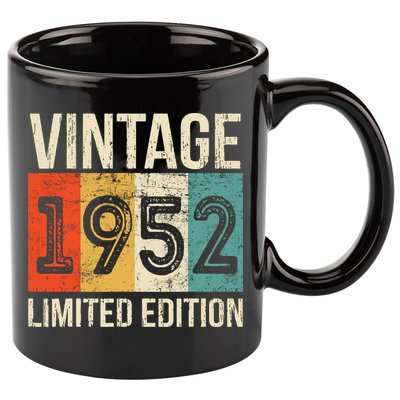 Vintage Made In 1952 Birthday 11oz C Handle Ceramic Mug