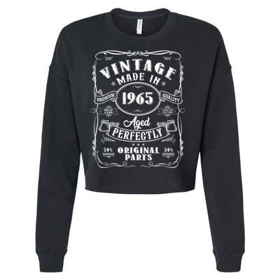Vintage Made In 1965 One Of A Kind Limited Edition Aged Perfectly Original Parts Cropped Pullover Crew