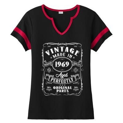 Vintage Made In 1969 One Of A Kind Limited Edition Aged Perfectly Original Parts Ladies Halftime Notch Neck Tee