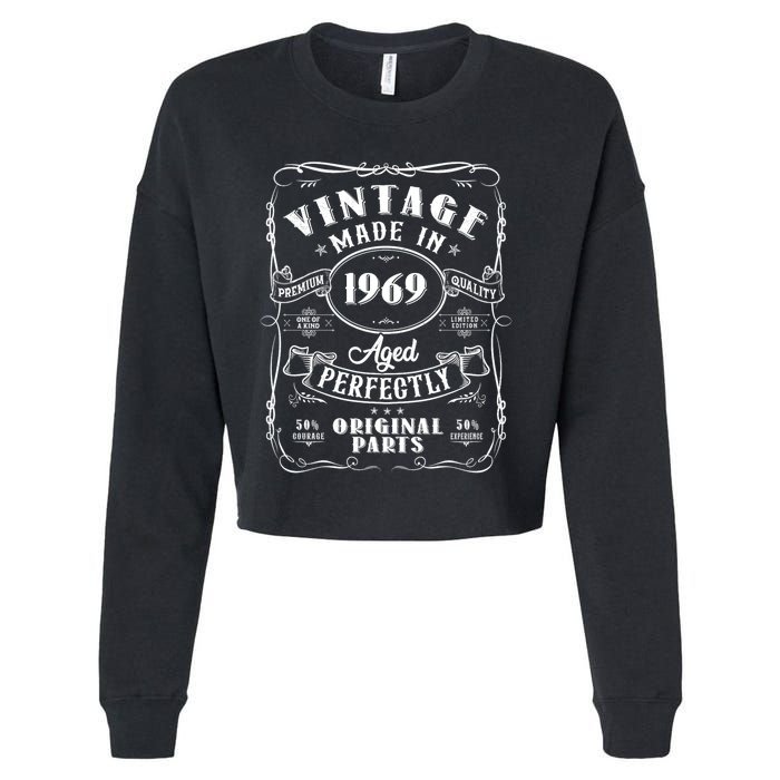 Vintage Made In 1969 One Of A Kind Limited Edition Aged Perfectly Original Parts Cropped Pullover Crew