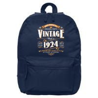 Vintage Made In 1924 100th Birthday Aged Perfectly Original Parts 16 in Basic Backpack