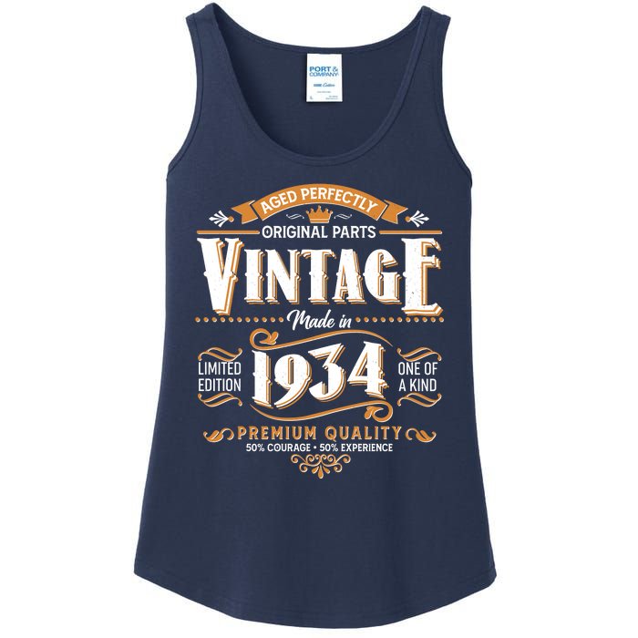 Vintage Made In 1934 90th Birthday Aged Perfectly Original Parts Ladies Essential Tank