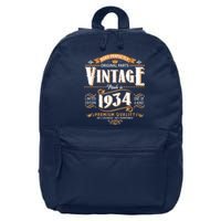 Vintage Made In 1934 90th Birthday Aged Perfectly Original Parts 16 in Basic Backpack