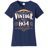 Vintage Made In 1934 90th Birthday Aged Perfectly Original Parts Women's T-Shirt