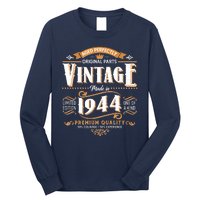 Vintage Made In 1944 80th Birthday Aged Perfectly Original Parts Long Sleeve Shirt