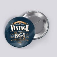 Vintage Made In 1954 70th Birthday Aged Perfectly Original Parts Button