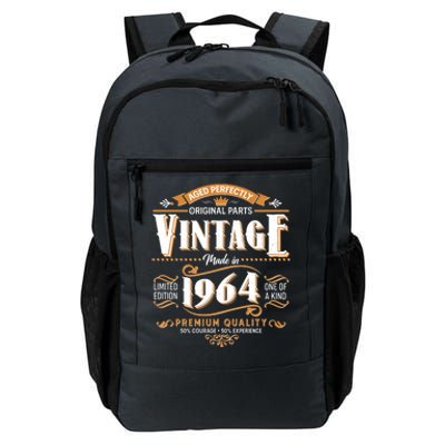 Vintage Made In 1964 60th Birthday Aged Perfectly Original Parts Daily Commute Backpack