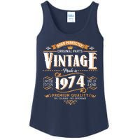 Vintage Made In 1974 50th Birthday Aged Perfectly Original Parts Ladies Essential Tank