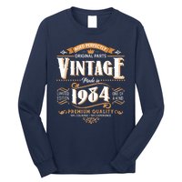 Vintage Made In 1984 40th Birthday Aged Perfectly Original Parts Long Sleeve Shirt