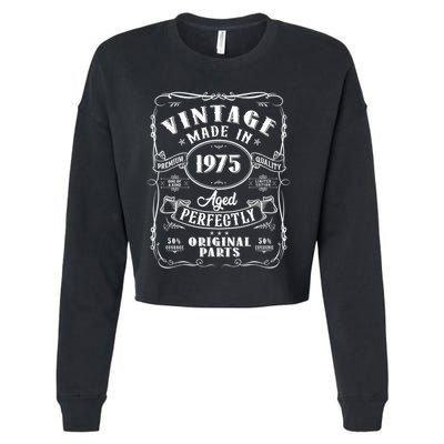Vintage Made In 1975 One Of A Kind Limited Edition Aged Perfectly Original Parts Cropped Pullover Crew