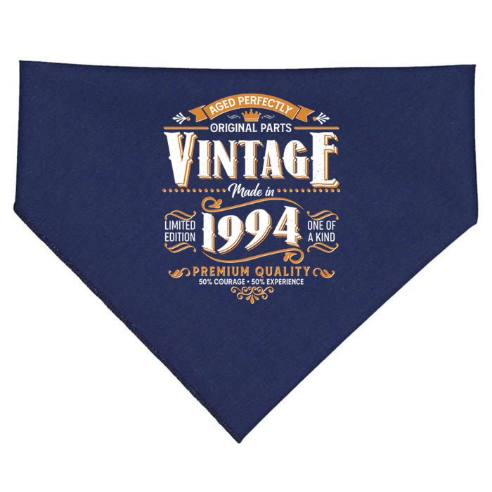 Vintage Made In 1994 30th Birthday Aged Perfectly Original Parts USA-Made Doggie Bandana