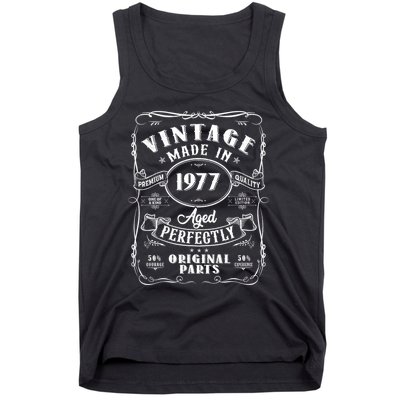 Vintage Made In 1977 One Of A Kind Limited Edition Aged Perfectly Original Parts Tank Top