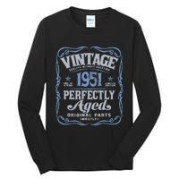 Vintage Made In 1951 Classic Birthday Tall Long Sleeve T-Shirt