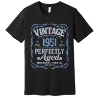 Vintage Made In 1951 Classic Birthday Premium T-Shirt