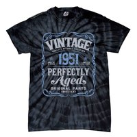 Vintage Made In 1951 Classic Birthday Tie-Dye T-Shirt