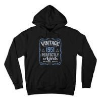 Vintage Made In 1951 Classic Birthday Tall Hoodie