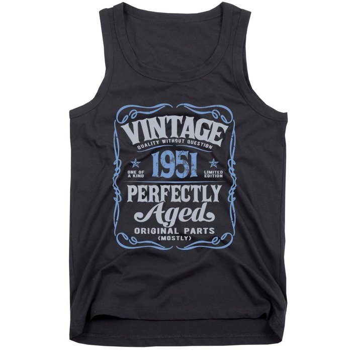 Vintage Made In 1951 Classic Birthday Tank Top