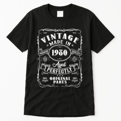 Vintage Made In 1980 One Of A Kind Limited Edition Aged Perfectly Original Parts Tall T-Shirt