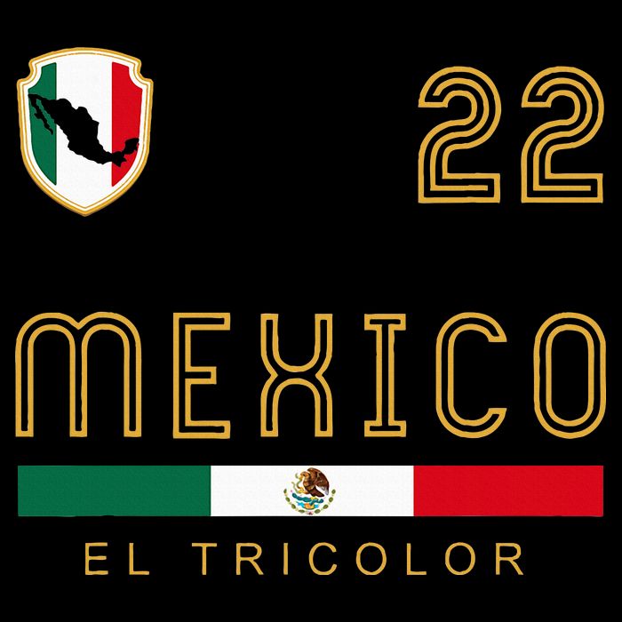 Vintage Mexico Jersey Futbol Soccer Flag T-Shirt