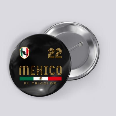 Vintage Mexico Jersey Futbol Soccer Flag Button