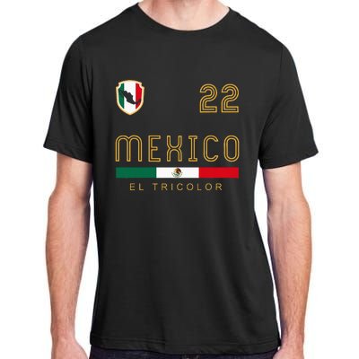 Vintage Mexico Jersey Futbol Soccer Flag Adult ChromaSoft Performance T-Shirt