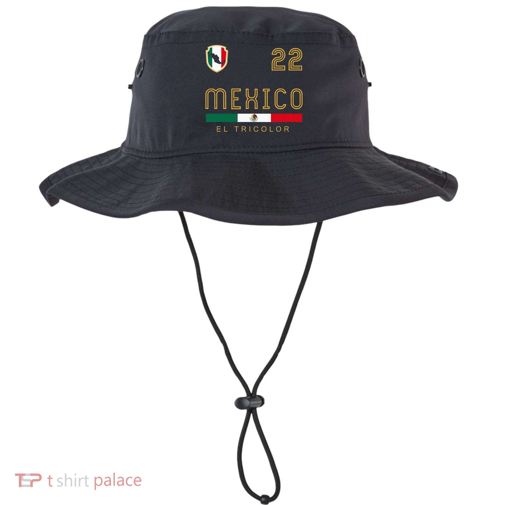 Vintage Mexico Jersey Futbol Soccer Flag Bucket Hat