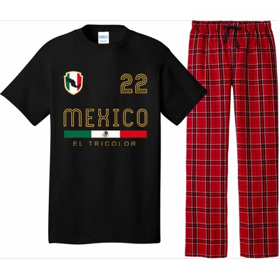 Vintage Mexico Jersey Futbol Soccer Flag Pajama Set